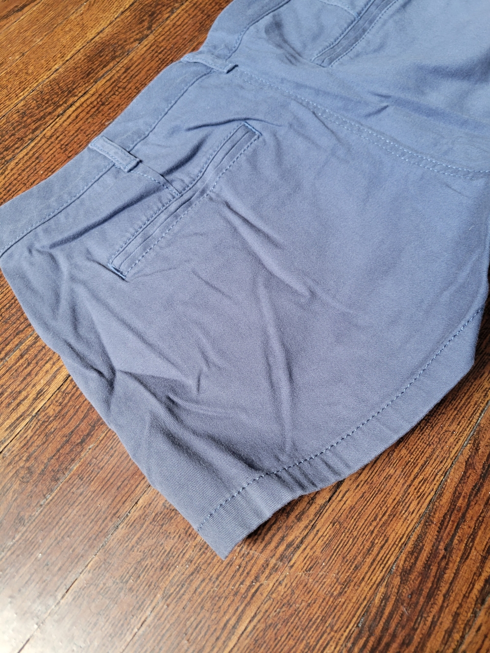 Express Womens Shorts 6 Blue Chino Shortie Capsule Minimalist Preppy Timeless - Picture 17 of 17